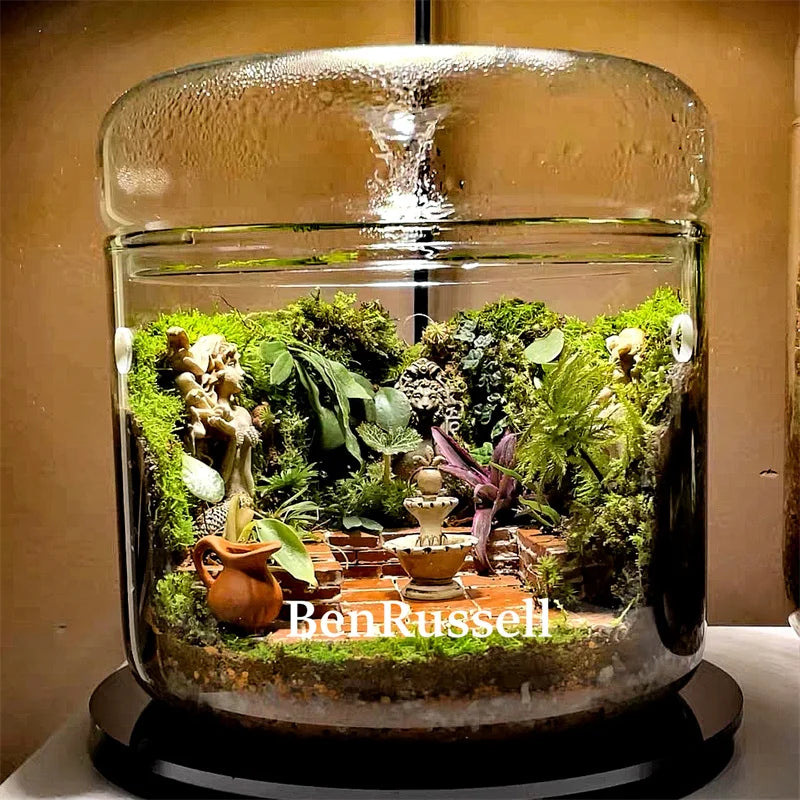 Glass Landscape Terrarium Vase – With Dome Cover | Floressa